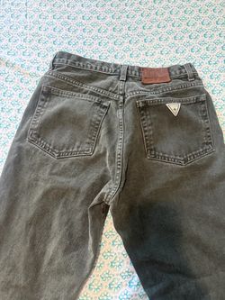 Vintage 90s Vintage Guess Jeans – Washed dark green(Made in USA)