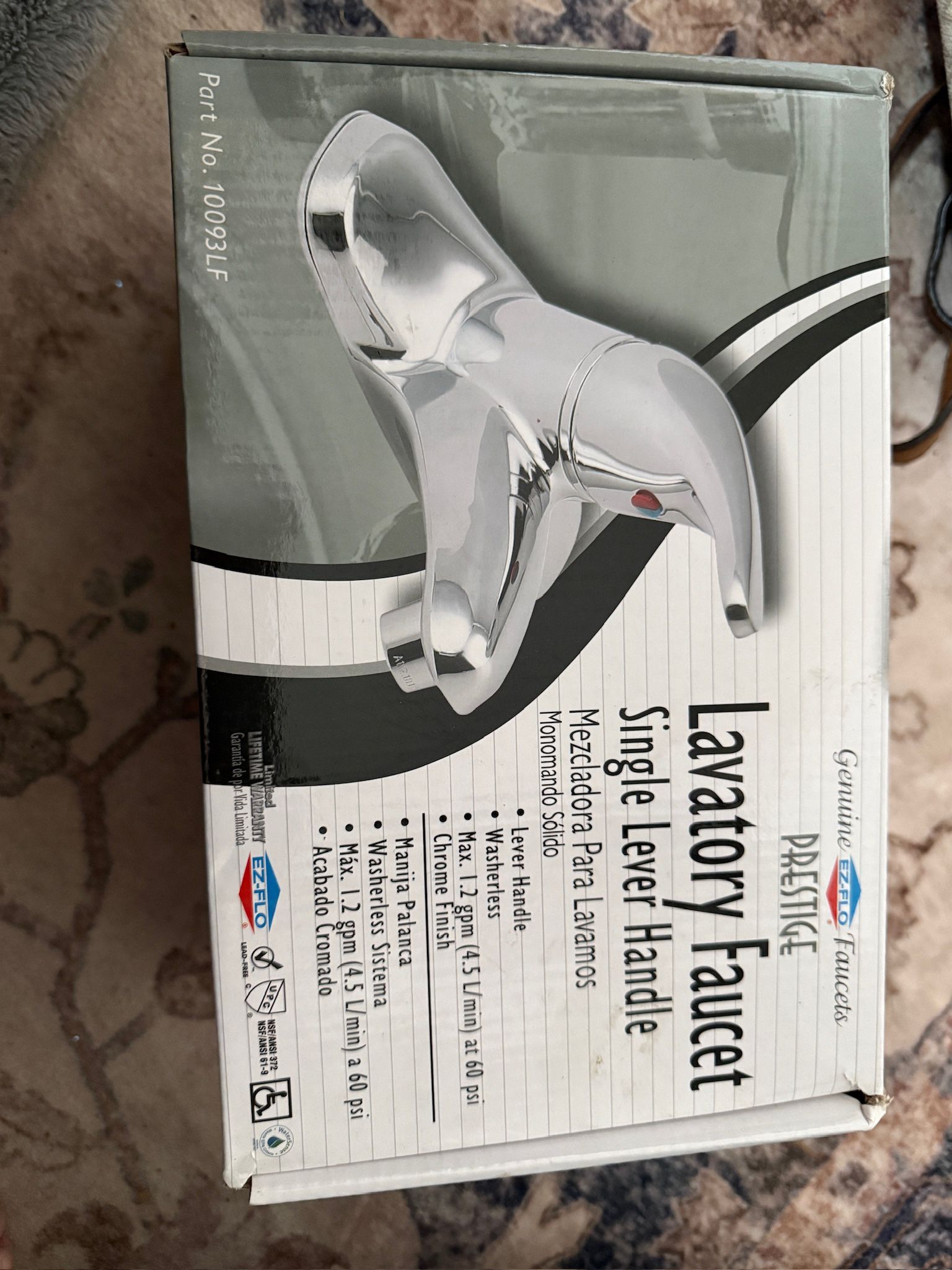 EZ-FLO Prestige Lavatory Faucet – Chrome, New in Box