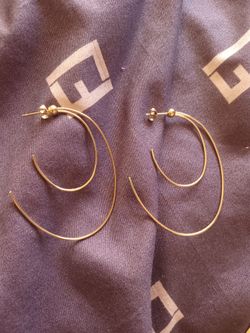 Gold Plaited Earrings