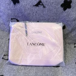 Lancôme pink cosmetic bag