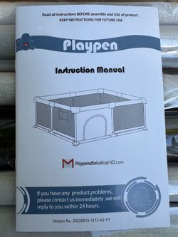Brand new in box Beige  47in  X 47in playpen