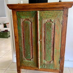 Vintage Distressed Wood Cabinet for Sale in Sunny Isles Beach FL