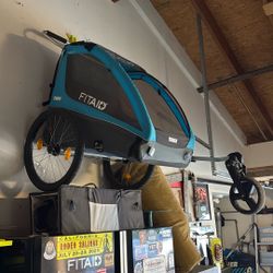 Thule 2 Kid Bike Attached Or Freestanding Child Carrier