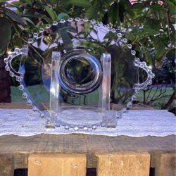 Candlewick Double Handle Tray