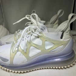 PreOwned Nike Air Max 720 Horizon Men's 7.5 Gore-Tex White Triple White
