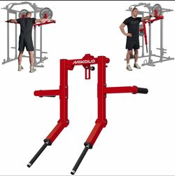 Mikolo Lateral Raise Attachment for Squat Rack, Standing Lateral Raise Machine with 1" Holes, Power Rack Cage Attachment, Upper Body Strength Training