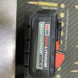 Two Milwaukee M18 Red Lithium High Output XC 6.0 Batteries 
