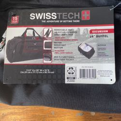 $20 28inch Swiss Duffle Bag Heavy Duty Work Travel Luggage Water Resistance 