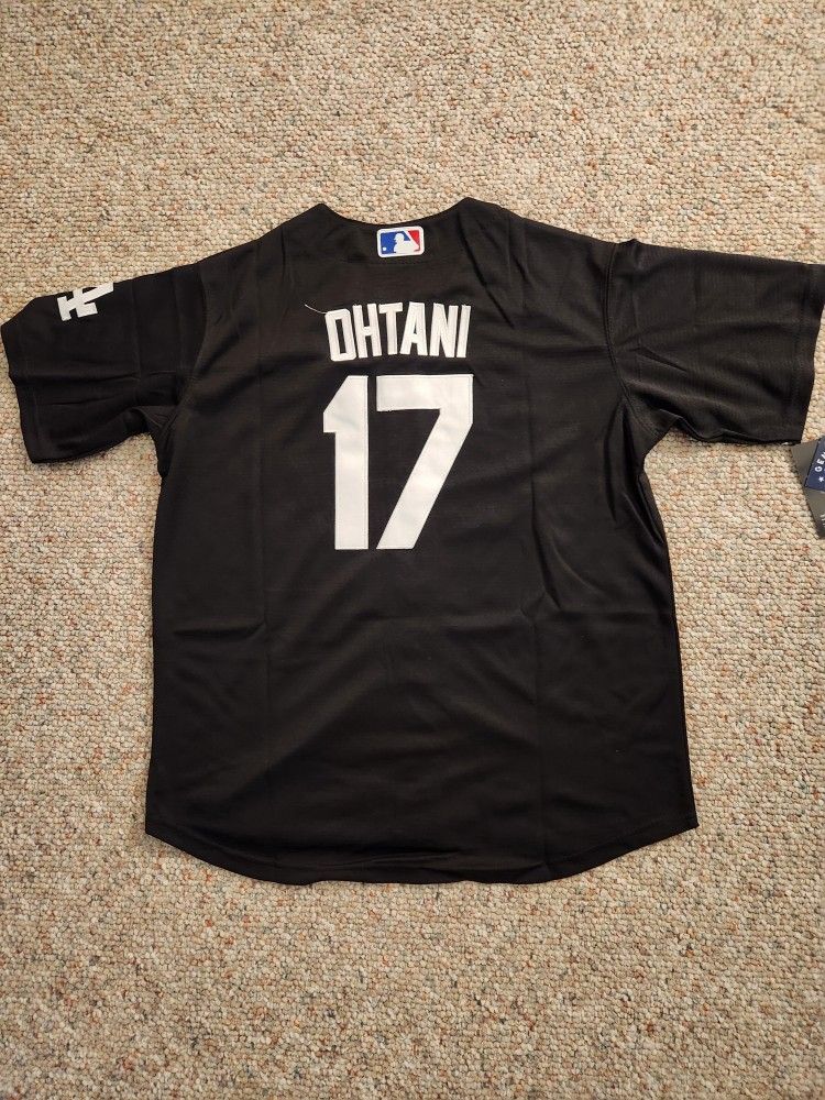 Shohei Ohtani Dodgers Black Jersey Sizes L-XXXL
