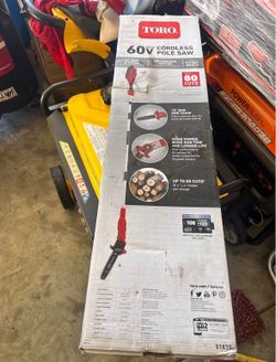Toro Flex Force - Sierra de poste eléctrica inalámbrica de 60 V Max de 10 pulgadas con motor sin esc