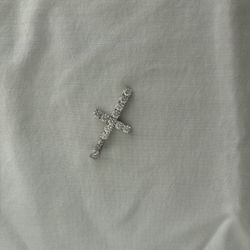 CZ Diamond Cross Pendant 