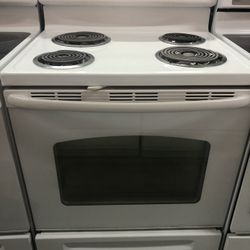 White Self Clean Stove 