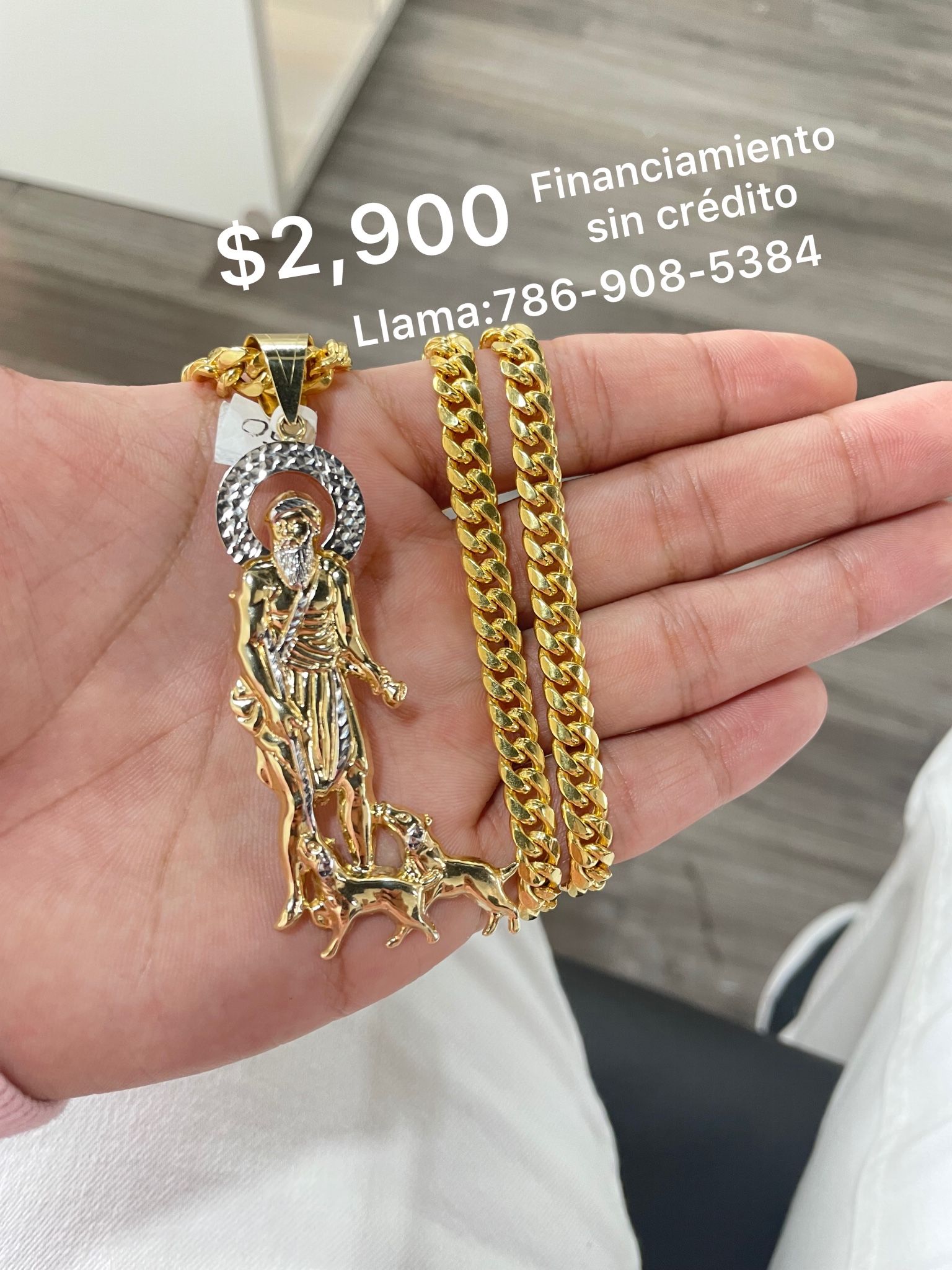 Cadena Cubana De San Lazaro 10K. Llévala Financiada Por $75.