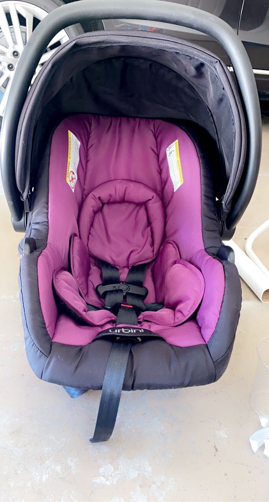 Urbini car seat clearance purple
