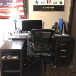 Cappuccino Monarch Specialties Hollow-Core Left or Right Facing Corner Desk