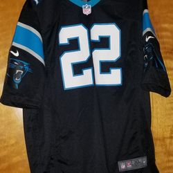 Men’s NFL Nike Limited Christian McCaffrey Black & Blue Carolina Panthers Jersey X-Large
