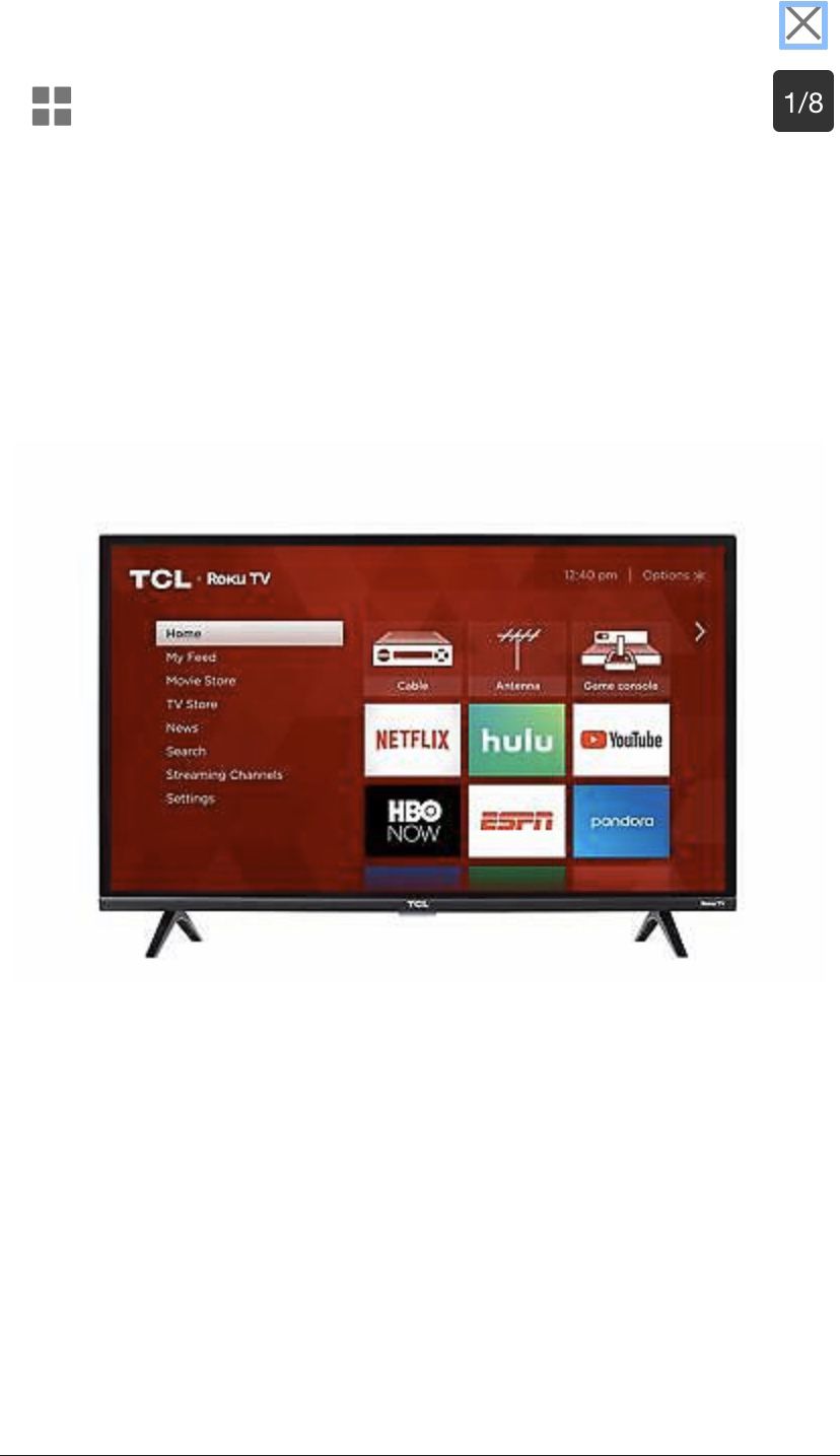 TCL 32S327 32" Full HD LED Roku Smart TV w/ 3 HDMI & Built-in WiFi