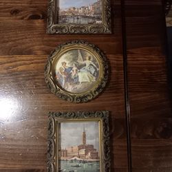 3 Vintage Italian Pictures=offer