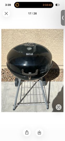 Mr. Bar-B-Q 23-Inch Charcoal Grill with Wheels & Temperature Gauge