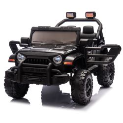 12V Kids Ride On Electric Car W/Parents Control,Dual drive, Four-wheel Suspension,With music,Bluetooth,MP3,USB,with headlights, steering wheel quick r