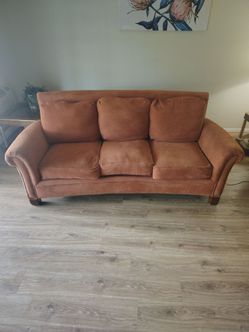 3-Seat Upholstered Sofa with Nailhead Trim