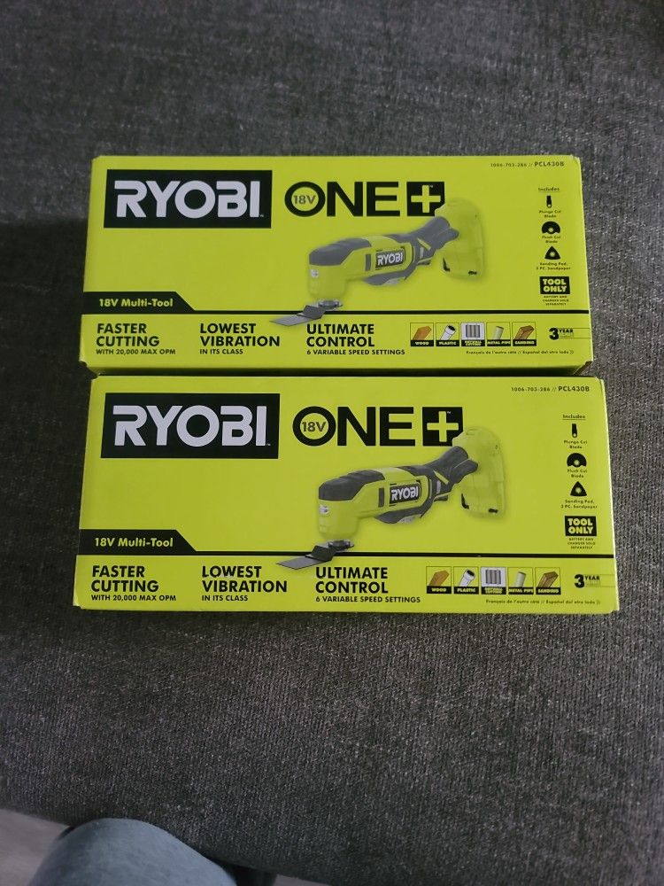 Ryobi 18V ONE + MULTI-TOOL NEW (TOOL ONLY) $70 EACH