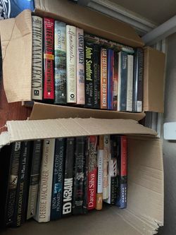 2 boxes of books