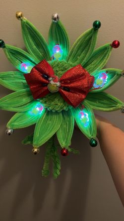 Light up Grinch Flower