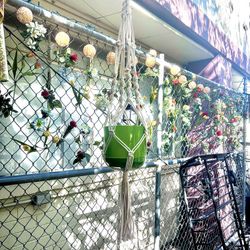 White Braided Macrame Plant Hanger