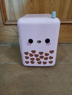 Purple Boba mini fridge