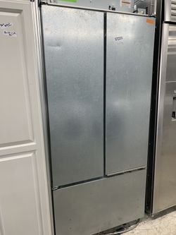 36” kitchen aid French door built in fridge