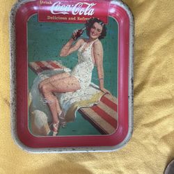 1930s Metal Coke Tray 
