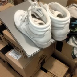 White Reebok Freestyle Hi Women
