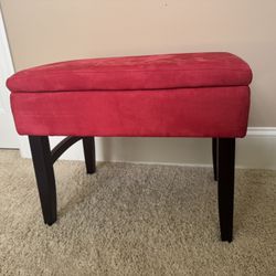 Ottoman/stool With Hinged Lid 