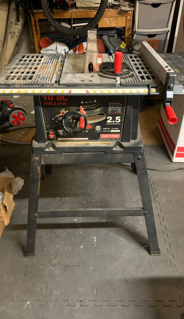 craftsman table saw