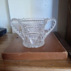 EAPG Cambridge Glass FORKS Cracker Jar No Lid Circa 1909