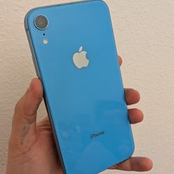 Blue iPhone XR 64G Unlocked 100% Battery Health