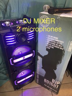 PARTY SPEAKER. rechargeable BOCINA Bluetooth 👍🏻🚥🎧. DJ. MIXER 🔊🚥🎤 🎤🎤KARAOKE 🎤 🎈 NEW MODEL. LED LIGTHS. REMOTE CONTROL