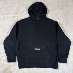 Supreme Polartec Hooded Sweatshirt Black (FW20) Size Medium
