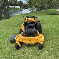Right turn standup lawnmower 48 inches
