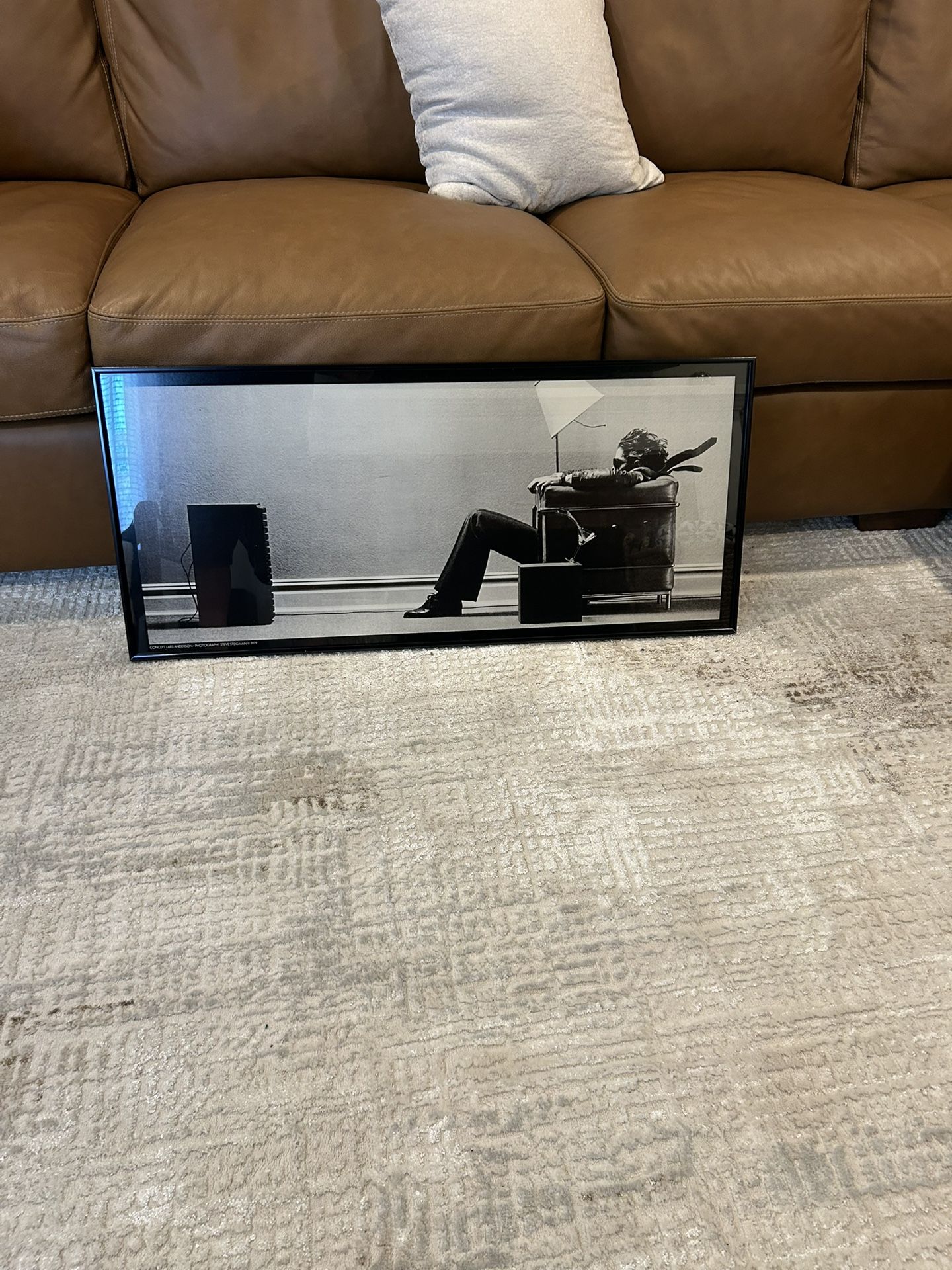 Original Vintage 1979 Rare Maxwell Blown Away Framed Glass Poster