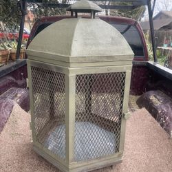 Metal Fire Place For Wood For Out Side