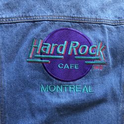 Hard Rock Cafe Denim Jacket - Montreal Canada  Now Only $40 Was $85 