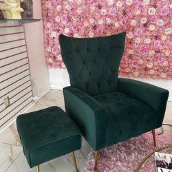 Chair With Foot Stool 