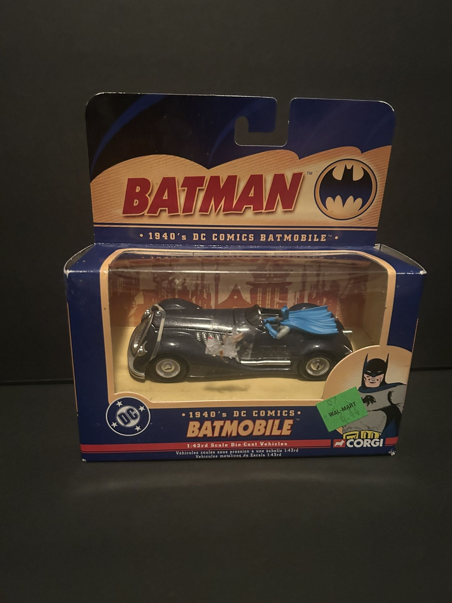 CORGI 1940’s DC COMICS BATMOBILE 1:43rd Scale