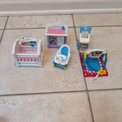 Doll House  Baby Furniture "Loving Family"