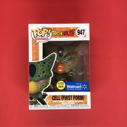 Funko Pop Dragon Ball Z CELL (FIRST FORM) #947 Exclusive Glow in the Dark