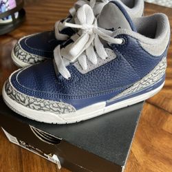 Jordan 3 Navy Size 12 Little Kids