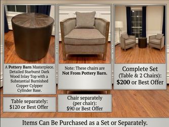 Pottery Barn Copper base side table