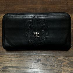 Chrome Hearts REC F ZIP BS FLARE Round Zip Wallet